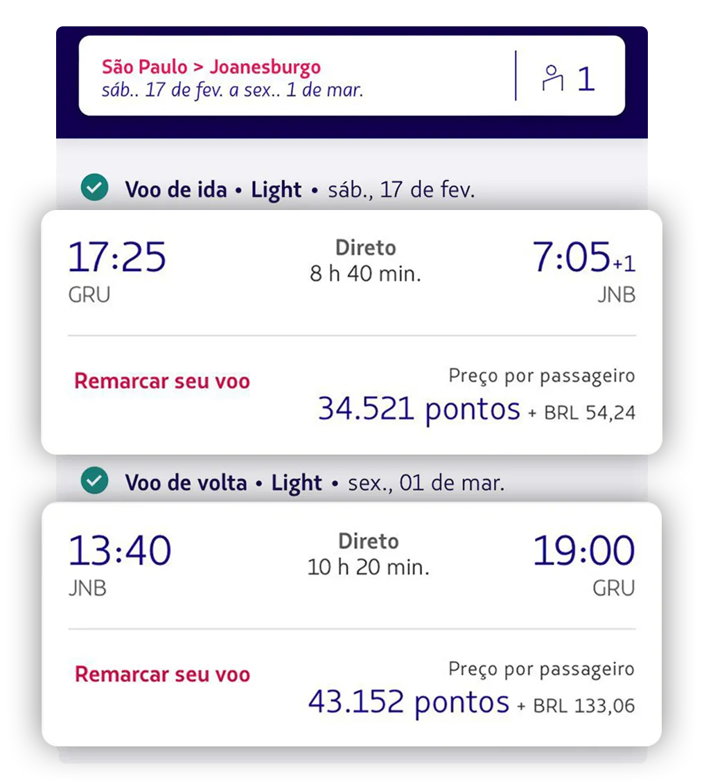 PASSAGEM COM MILHAS